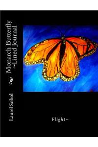 Monarch Butterfly Lined Journal