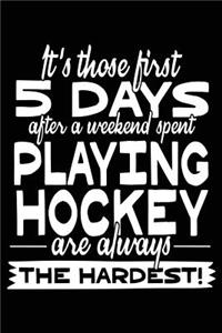 It's Those First 5 Days After A Weekend Spent