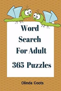 Word Search For Adult 365 Puzzles