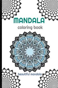 Coloring Book Manadala Beautiful Mandala