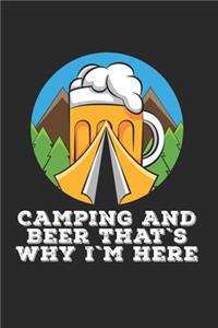 Bier Camping Notizbuch