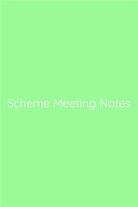 Scheme Meeting Notes Notebook