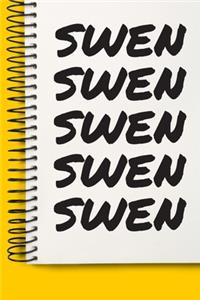 Name SWEN A beautiful personalized