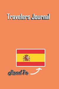 Travelers Journal - Road To Spain Notebook Birthday Gift: Lined Notebook / Journal Gift, 120 Pages, 6x9, Soft Cover, Matte Finish