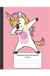 Dabbing Unicorn Notebook