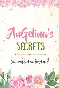 Angelina's Secrets personalized name notebook for girls and women