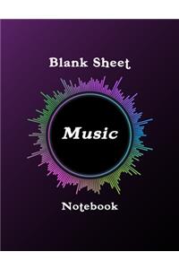 Blank Sheet Music Notebook