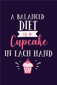 A Balanced Diet Is A Cupcake In Each Hand