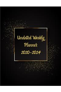 Undated Weekly Planner 2020-2024