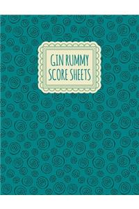 Gin Rummy Score Sheets