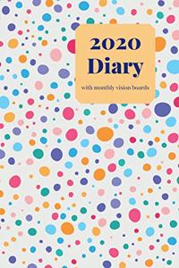 2020 Diary with monthly vision boards