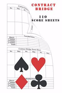 Contract Bridge 110 Score Sheets