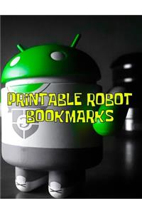 Printable Robot Bookmarks