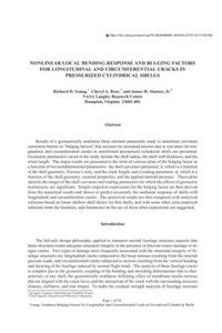 Nonlinear Local Bending Response and Bulging Factors for Longitudinal and Circumferential Cracks in Pressurized Cylindrical Shells