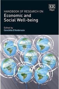 Handbook of Research on Economic and Social Well-Being