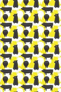 Pig Pattern - Black and White