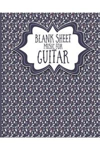 Blank Sheet Music for Guitar