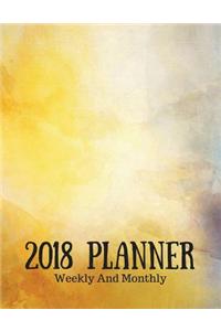 2018 Planner Weekly And Monthly