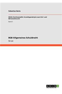 BGB Allgemeines Schuldrecht