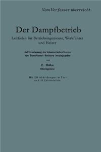 Der Dampfbetrieb: Leitfaden Fur Betriebsingenieure, Werkfuhrer Und Heizer