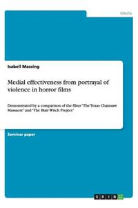 Medial effectiveness from portrayal of violence in horror films