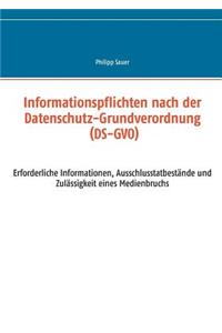 Informationspflichten nach der Datenschutz-Grundverordnung (DS-GVO)