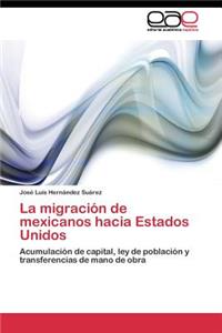 migración de mexicanos hacia Estados Unidos