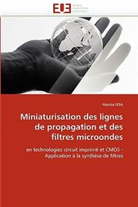 Miniaturisation des lignes de propagation et des filtres microondes