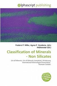 Classification of Minerals - Non Silicates