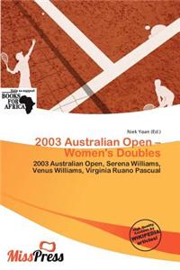2003 Australian Open - Women's Doubles