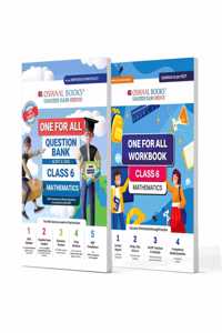 Oswaal One For All Question Bank + One For All Workbook (NCERT & CBSE) Class 6 Mathematics (Set of 2 Books) | Updated As Per NCF For Latest Exam