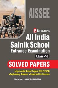 All India Sainik School Entrance Examination Solved Papers (Class-VI)