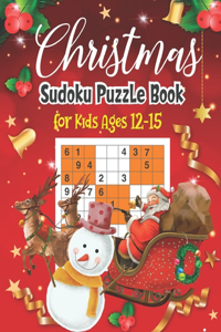 Christmas Sudoku Puzzle Book For Kids Ages 12-15