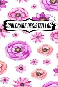 Childcare Register Log