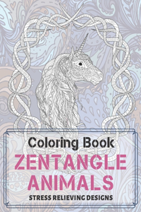 Zentangle Animals - Coloring Book - Stress Relieving Designs