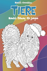 Mandala Färbung für Jungen - Mandala Stressabbau - Tiere