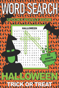 Word Search Spooky Puzzle Books Halloween