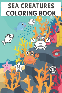 Sea Creatures Coloring Book