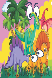 Dinosaur Coloring Books for Toddler: Dinosaur Coloring Book for Home Exercise