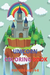 Unicorn Coloring Book for Kids Ages 4-8