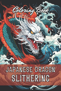 Japanese Dragon Slithering Coloring Book