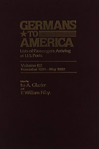 Germans to America, Nov. 2, 1891-May 31, 1892