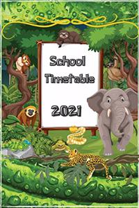 School timetable 2021