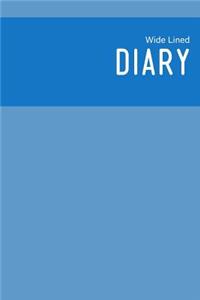 Wide Lined Diary