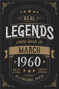 Real Legendes were born in March 1960