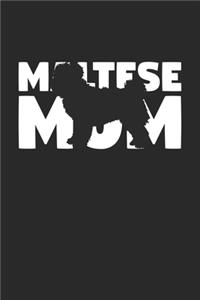 Maltese Journal - Maltese Notebook 'Maltese Mom' - Gift for Dog Lovers