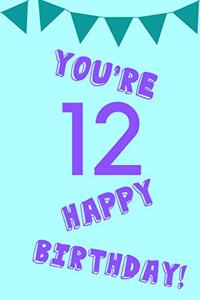 You're 12 Happy Birthday!