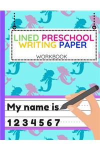 Lined Preschool Writing Paper