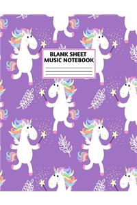 Blank Sheet Music Notebook