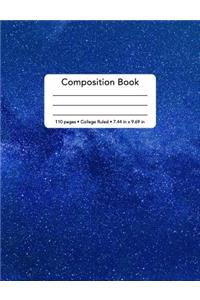 Composition Book - 110 Pages - College Ruled - 7.44 in x 9.69 in
